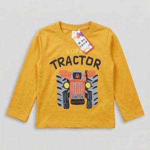 Boys' Full-Sleeve Off-Road Jeep Graphic T-Shir