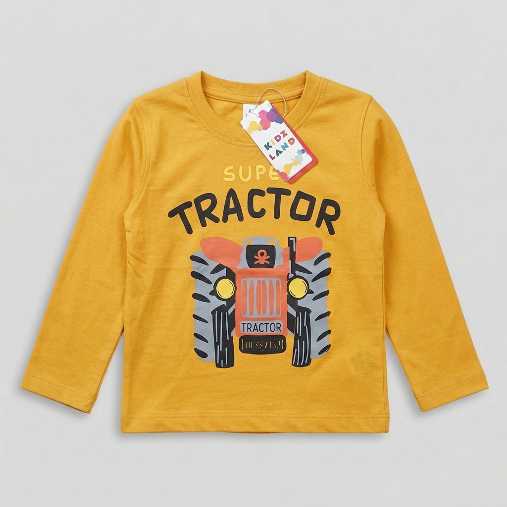 Boys' Full-Sleeve Off-Road Jeep Graphic T-Shir